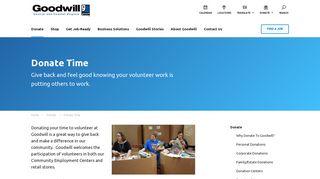 Volunteer with Goodwill