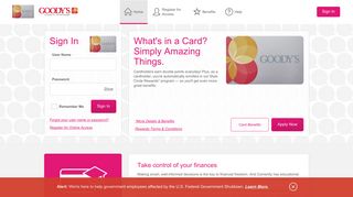 Goody's Credit Card - Manage your account - Comenity