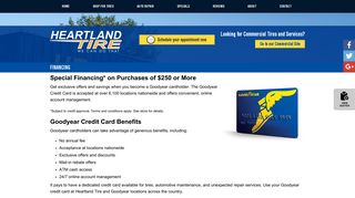Financing | Goodyear Credit Card | Heartland Tire
