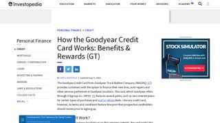 How the Goodyear Credit Card Works: Benefits & Rewards (GT)