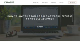 How to switch from Google AdWords Express to Google AdWords