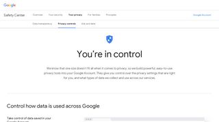 Privacy controls | Google Safety Center
