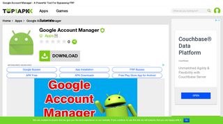 Download Google Account Manager APK - bypass FRP, access device
