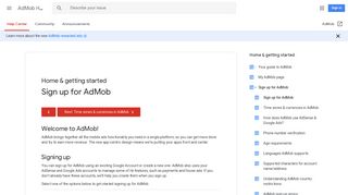 Sign up for AdMob - AdMob Help - Google Support