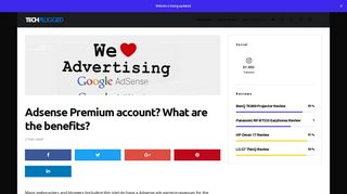 Adsense Premium account? What are the benefits? - TechPlugged.com