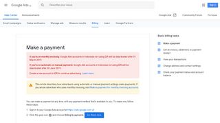 Make a payment - Google Ads Help - Google Support