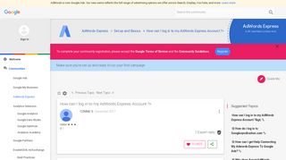 How can I log in to my AdWords Express Account ?> - The Google ...