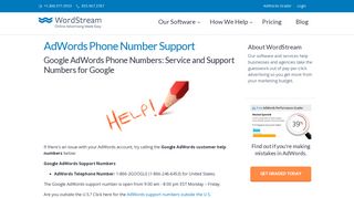 Google AdWords Customer Support Phone Numbers - 1-866-2 ...