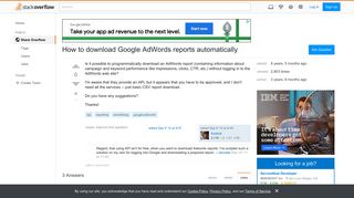 How to download Google AdWords reports automatically - Stack Overflow