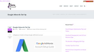 Google Adwords Set Up - Digital Mermaid