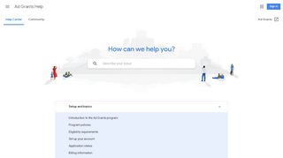 Ad Grants Help - Google Support