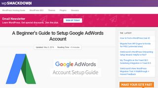 Setup Google AdWords Account, A Beginner's Guide - WP Smackdown