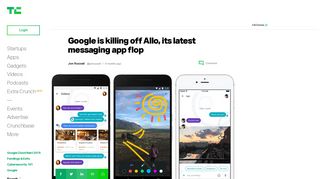 Google is killing off Allo, its latest messaging app flop | TechCrunch