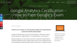 Google Analytics Certification – How to Pass Google's Exam – Loves ...