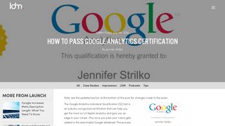 How to Pass Google Analytics Certification - Launch Digital Marketing