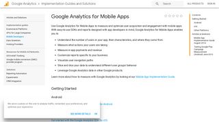 Google Analytics for Mobile Apps | Analytics Implementation Guides ...