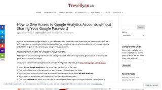 How to Give Access to Google Analytics Accounts without Sharing ...