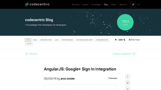 AngularJS: Google+ Sign In Integration - codecentric AG Blog