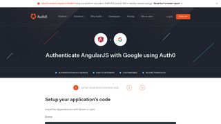 Authenticate AngularJS with Google - Auth0