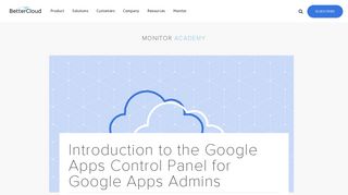 Introduction to the Google Apps Control Panel for Google Apps ...