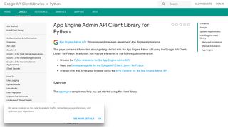 App Engine Admin API Client Library for Python - Google Developers