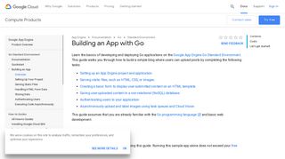 Building an App with Go | App Engine standard ... - Google Cloud