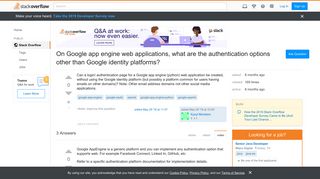 On Google app engine web applications, what are the authentication ...
