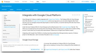 Integrate with Google Cloud Platform | Firebase