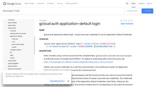 gcloud auth application-default login | Cloud SDK | Google Cloud