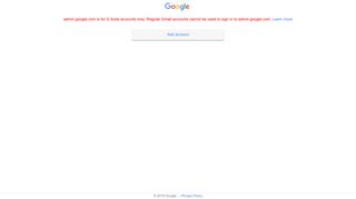 G Suite - Google Admin console