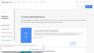 G Suite Administration Training Program | Google Cloud