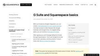 G Suite and Squarespace basics – Squarespace Help