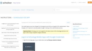 Logging into the Schoology Mobile App Using Google SSO ...