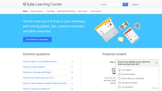 G Suite: Learning Center - All the training you need, in one ... - Google