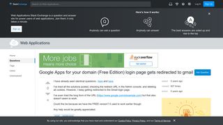 Google Apps for your domain (Free Edition) login page gets ...