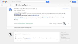 Google Apps login without typing domain name? - Google Product Forums