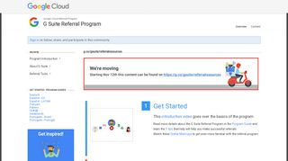 G Suite Referral Program - Google Cloud Connect