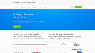 Overview – Partner Programme – Google G Suite