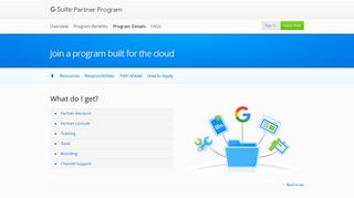 Program Details – Partner Program – Google G Suite