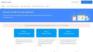 Set up G Suite for your business - Google