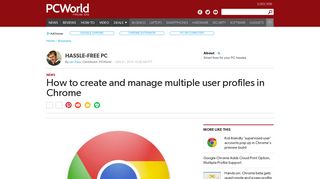 How to create and manage multiple user profiles in Chrome | PCWorld