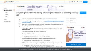 Google Sign in wizard not asking for adding new account or ...