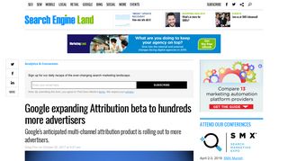 Google expanding Attribution beta to hundreds more advertisers ...