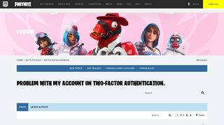 Problem with my account on Two-factor authentication. - Forums ...