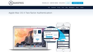 Mac OS X - Two-factor Authentication - SaaSPass