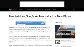 How to Move Google Authenticator to a New Phone - TechNorms