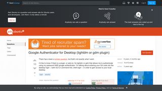 login - Google Authenticator for Desktop (lightdm or gdm plugin ...