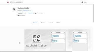 Authenticator - Google Chrome