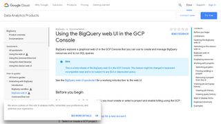 Using the BigQuery Web UI | BigQuery | Google Cloud
