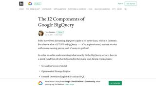 The 12 Components of Google BigQuery – Google Cloud Platform ...